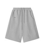 [mnem] pintuck logo bermuda shorts
