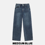 Dep washing card denim pants