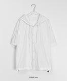 [unisex] Sdit Summer Nylon Hood Over Short Sleeve Shirt