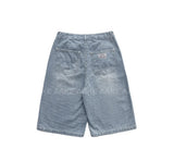 STRIPE BERMUDA DENIM