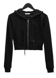 Isen Crop Hooded Zip-up