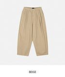 Vintz three-pin tuck balloon wide cotton pants