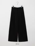 Link Pintuck Wide Slacks