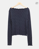 Sidu Small Flower Wave Long Sleeve T-Shirt