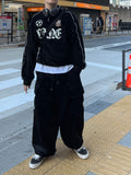 Velvet Track Line Cargo Pants