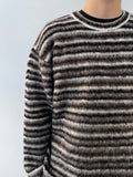 Mohair Heavy Stripe Knit