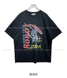 Light Robot Printing Short Sleeve T-shirt