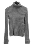 Button slit wool polar knit