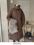 Ziel Fox Fur Collar String Duck Down Long Padding