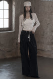 [mnem] Woodgrain Bolero Cardigan
