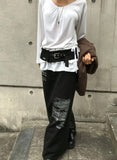 LETTERING MAXI SKIRT
