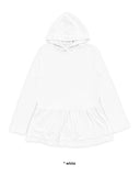 FRILL SLEEVE HOOD T