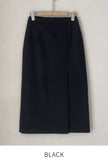 Keeville Brushed Slit Long Skirt