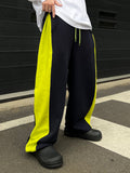 Side Color Matching Brushed Pants