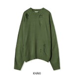 Clo damage loose fit knitwear