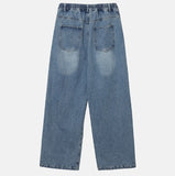 muse wide damage denim pants