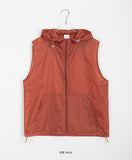 [unisex] Maoki Nylon String Over Hood Vest