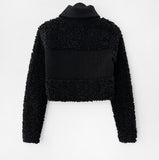 Soldi Color Matching Boucle Zip-Up