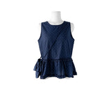 [Bag set] Palan Dot Frill Layered Sleeveless Set