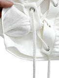 Eyelet Corset Tube Top