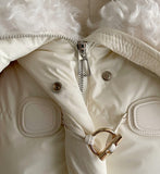 [100% Duck Down] Mezz Wool Sailor Collar Short Padding