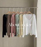 Chevin V-Neck Sleeveless Knit Cardigan Set