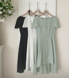 Raylin Cape Shawl Flare Mini One Piece (Belt Set)