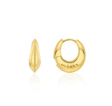 Champagne Moon Silver Gout Glint Earrings S