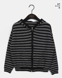 [MADE] Anton Stripe Pocket Two-Way Knit Zip-Up