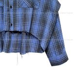 Heb Check Crop Cutting Shirt