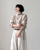 Personal Wool Round Cardigan