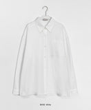 [BAONHAUS] Betine Basic Pocket Over Shirt