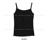 Yojeu Button Ribbed Layer Sleeveless