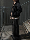 Oil Washed Dark Black Denim