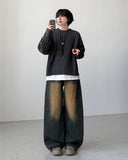 Howling Side Pintuck Denim