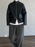 Crack Leather Jacket