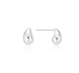 Champagne Full Moon Silver Mary Bowl Earrings