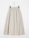 Peuin Banding Shirring Pocket Long Skirt