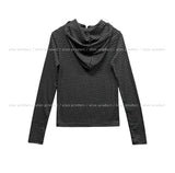 Lighty Half Zip-Up Slim Hoodie