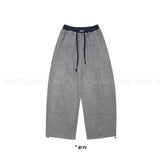 (Lining brushed) COLORBLOCK WAIST PANTS