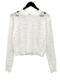 Belle Damage Crop Knit