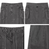 Niello Pigment Cargo Long Skirt