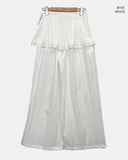 Peanut Nylon Wrap Skirt Pants