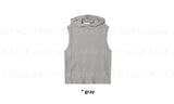 RIBBED HOODED SLEEVELESS