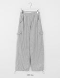 [unisex] Wills Side Snap Ribbed String Pants