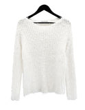 Minimal Boat Neck Long Sleeve Knit