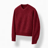 Claire V-neck Mohair Knit
