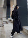 Long Maxi Overfit Hooded Trench Coat