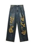[LAN ARCHIVE] Destroyed Wide Denim Pants