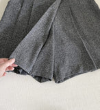 Metune Wool Pleated Wrap Skirt Pants